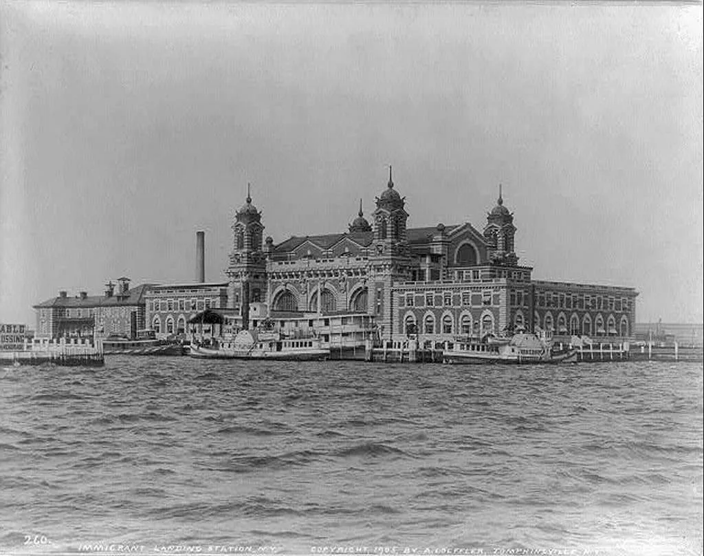 Controlli medici e code a Ellis Island